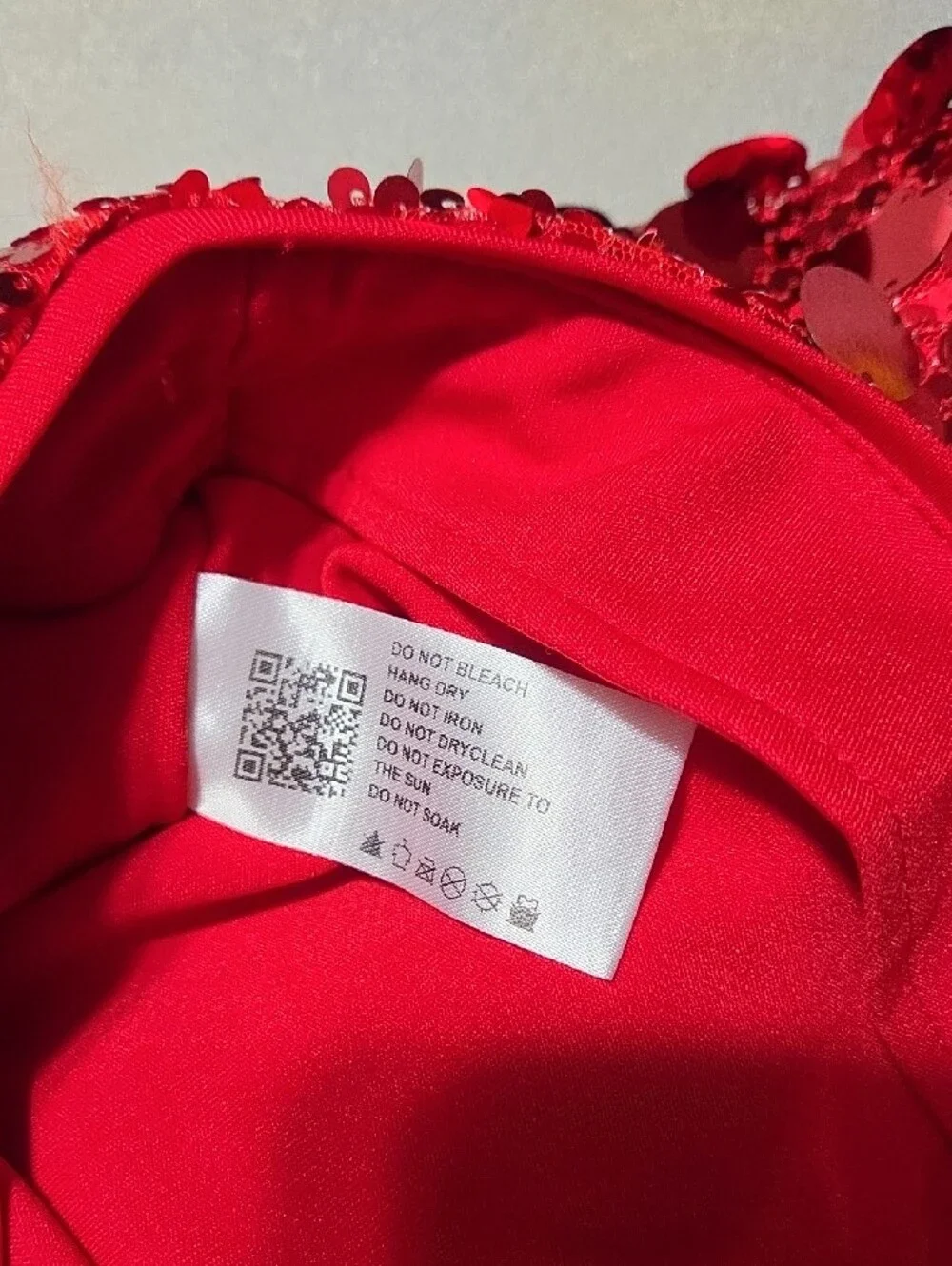 Cider Red Sequin Mini Skirt